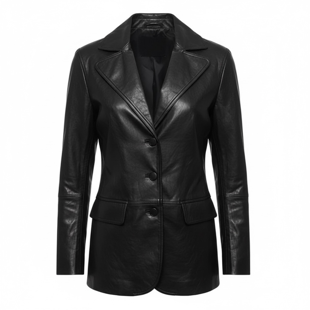 NWT STEELE vegan oversized women's leather blazer, Size X-Small
